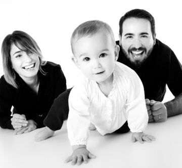 Baby with family